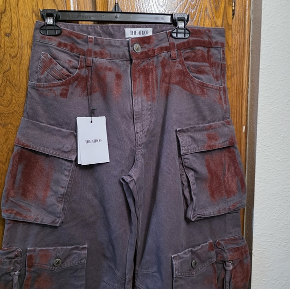 NWT The ATTICO Fern Cargo Pants Size 27 - Picture 7 of 16
